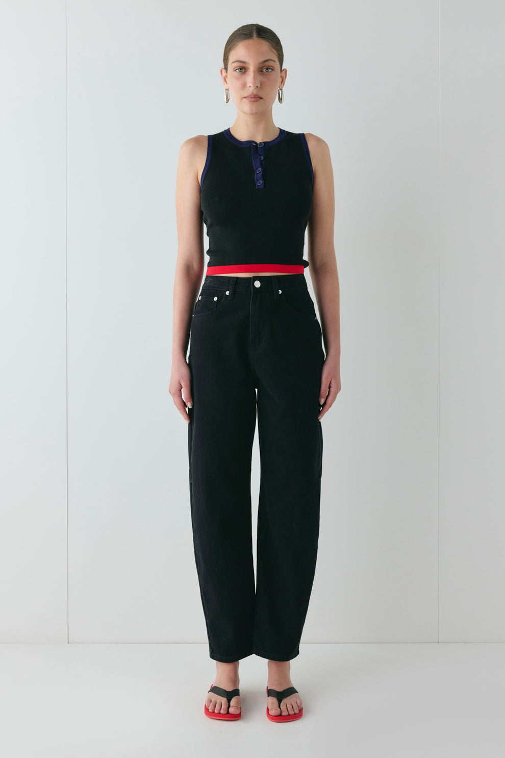 Brooklyn Knit Top Black