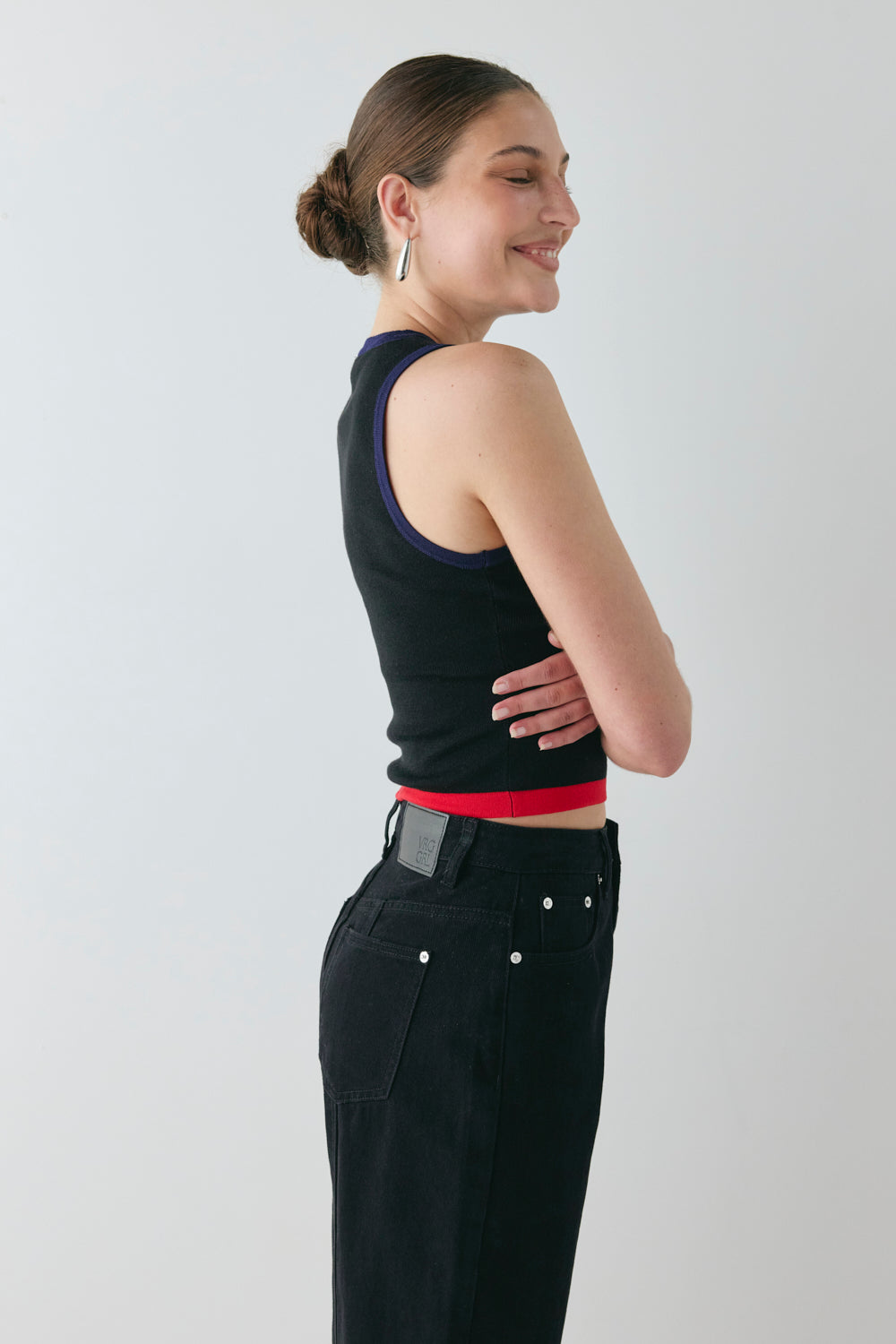 Brooklyn Knit Top Black