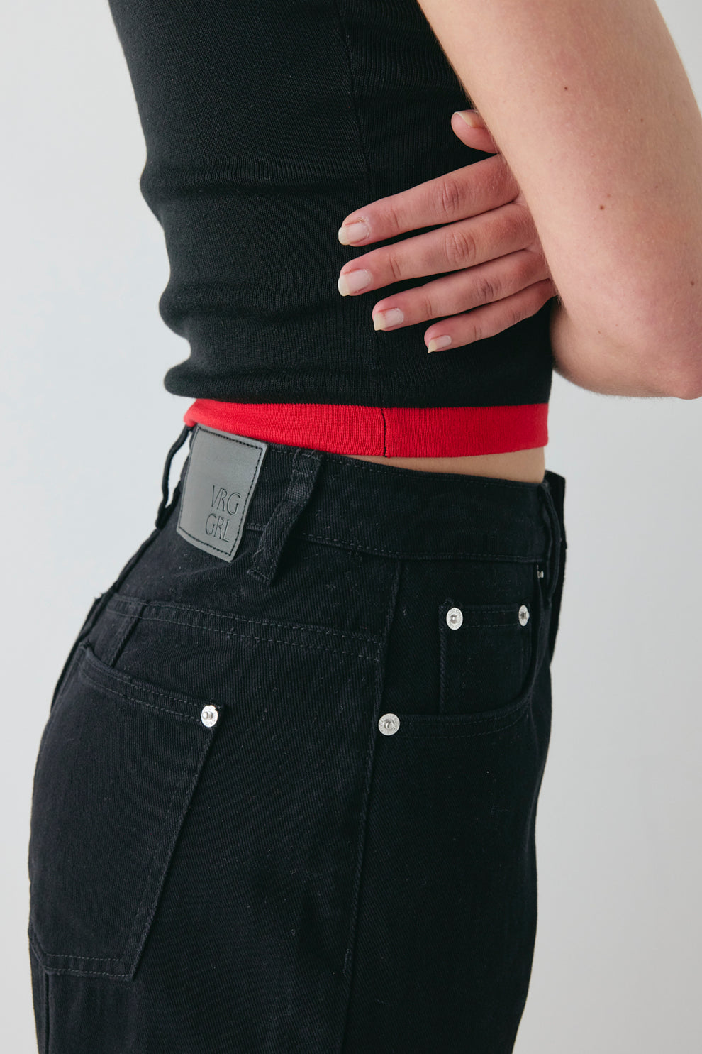 Brooklyn Knit Top Black