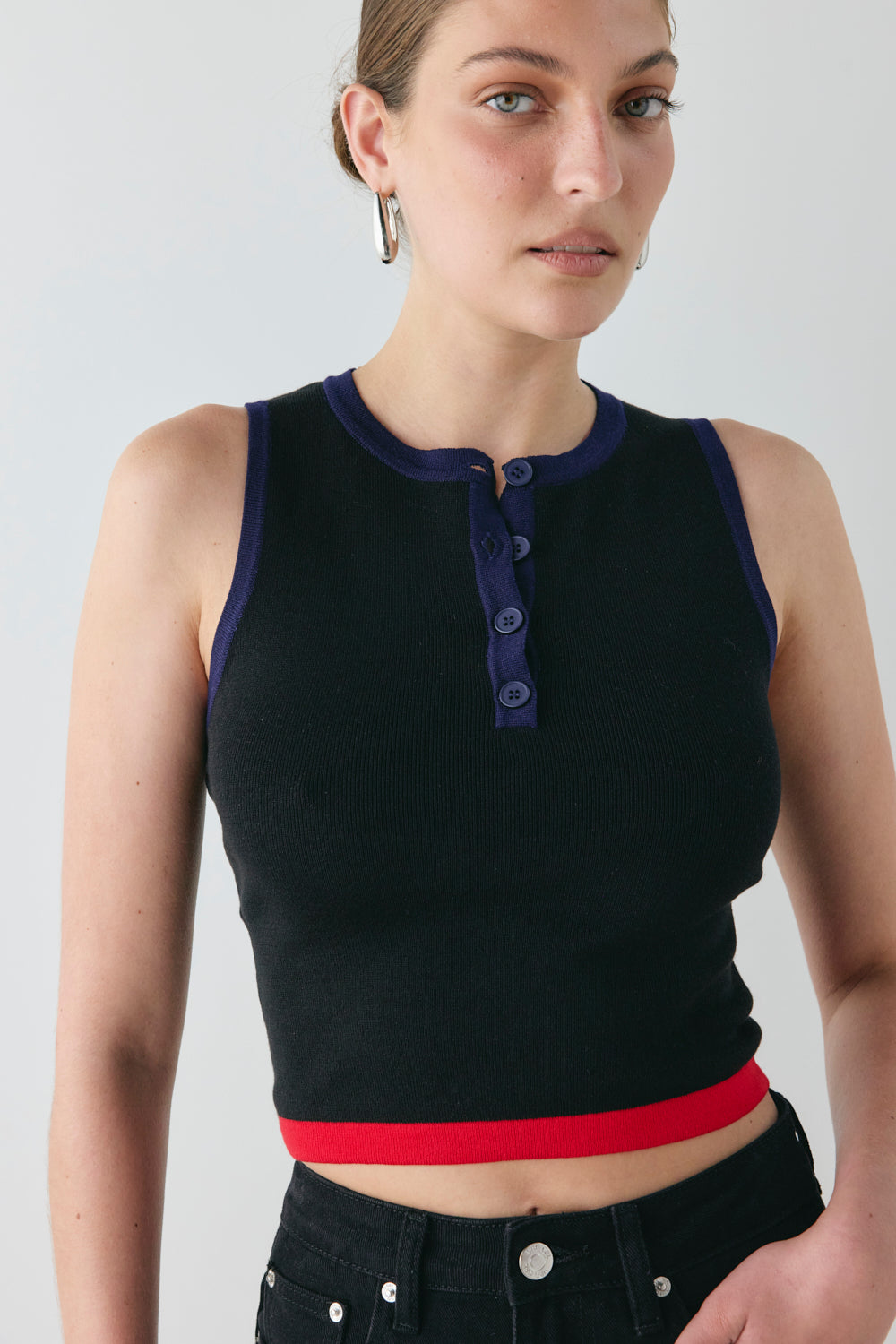 Brooklyn Knit Top Black