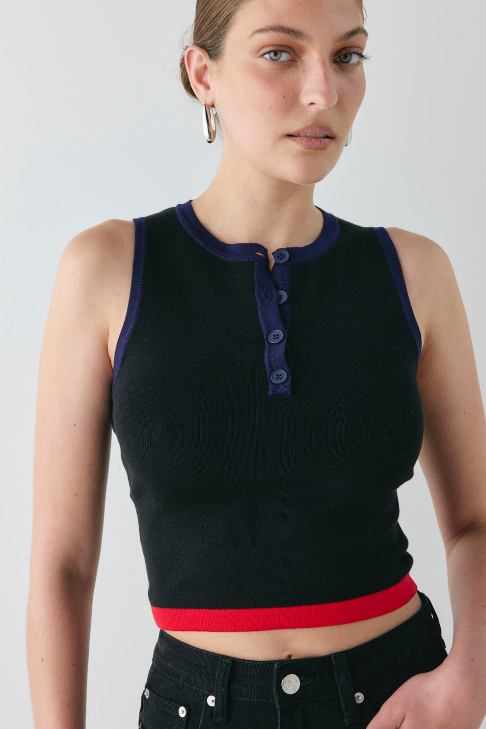 Brooklyn Knit Top Black