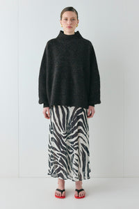 Yumi Knit Jumper Black Speckle