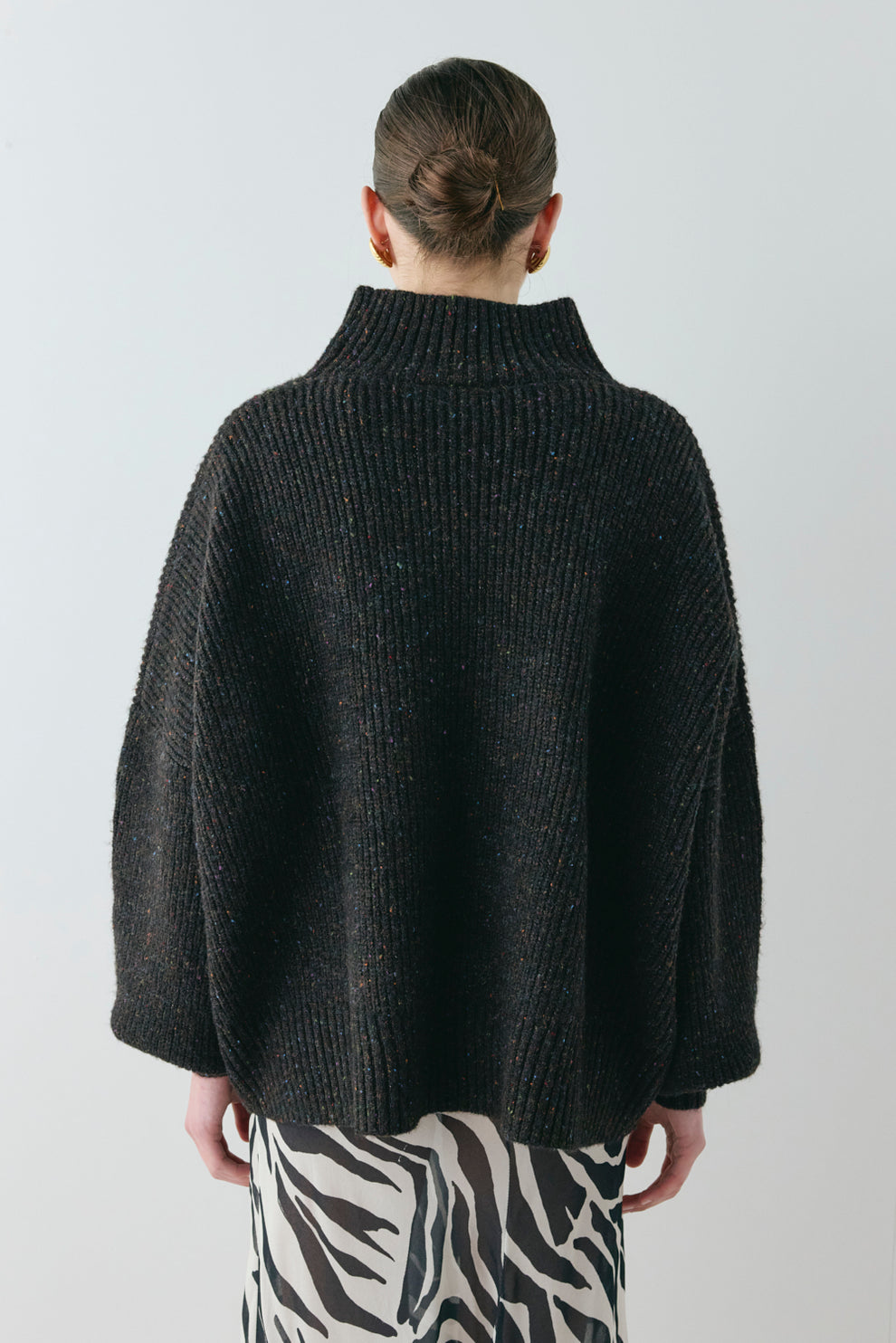 Yumi Knit Jumper Black Speckle
