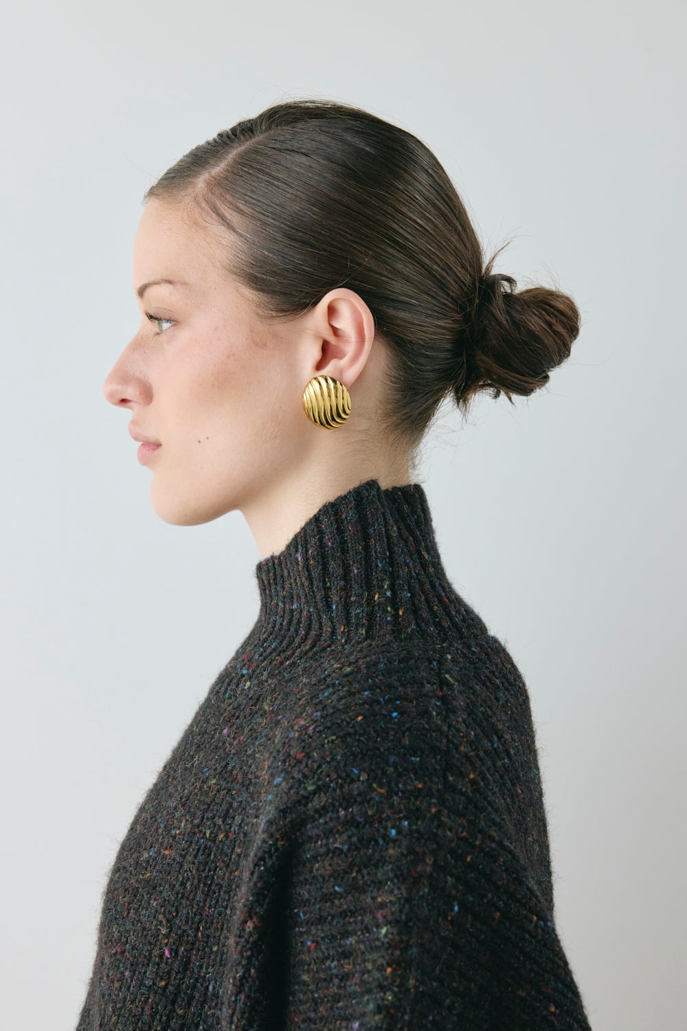 Yumi Knit Jumper Black Speckle