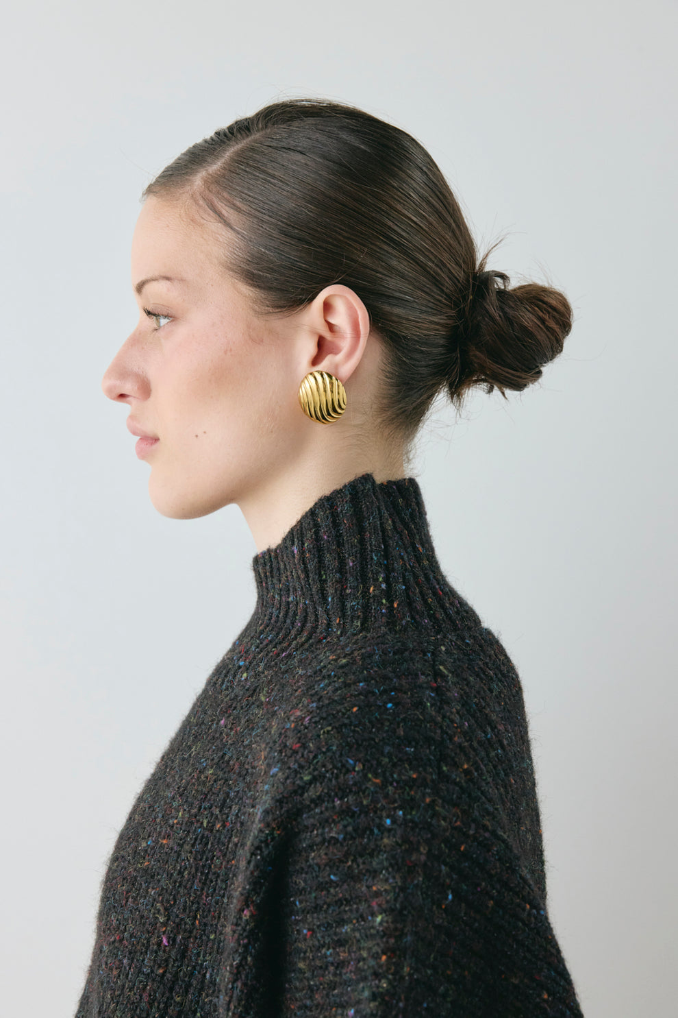 Yumi Knit Jumper Black Speckle