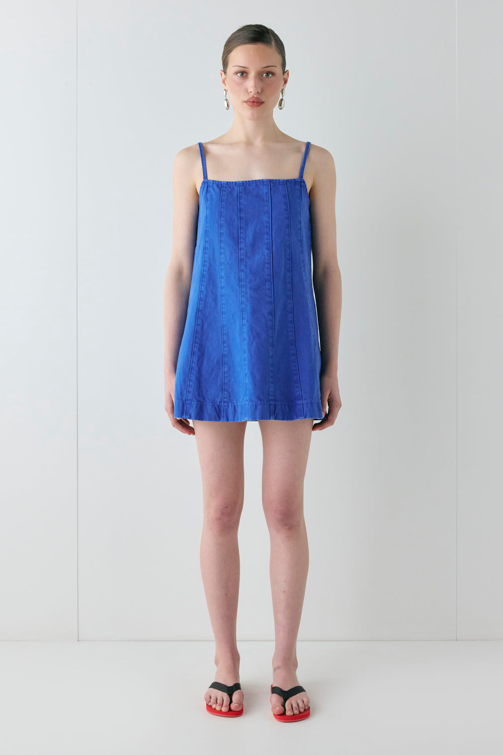 Maxine Denim Mini Dress Cobalt - size:Sophia:AU 6 / US 2
