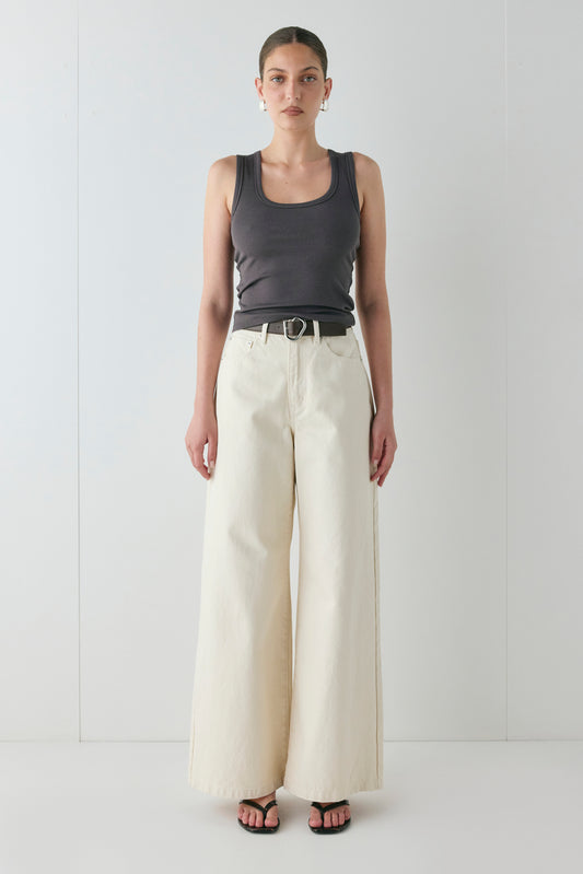 Aston Denim Jeans Cream - size:Kailee:AU 6 / US 2