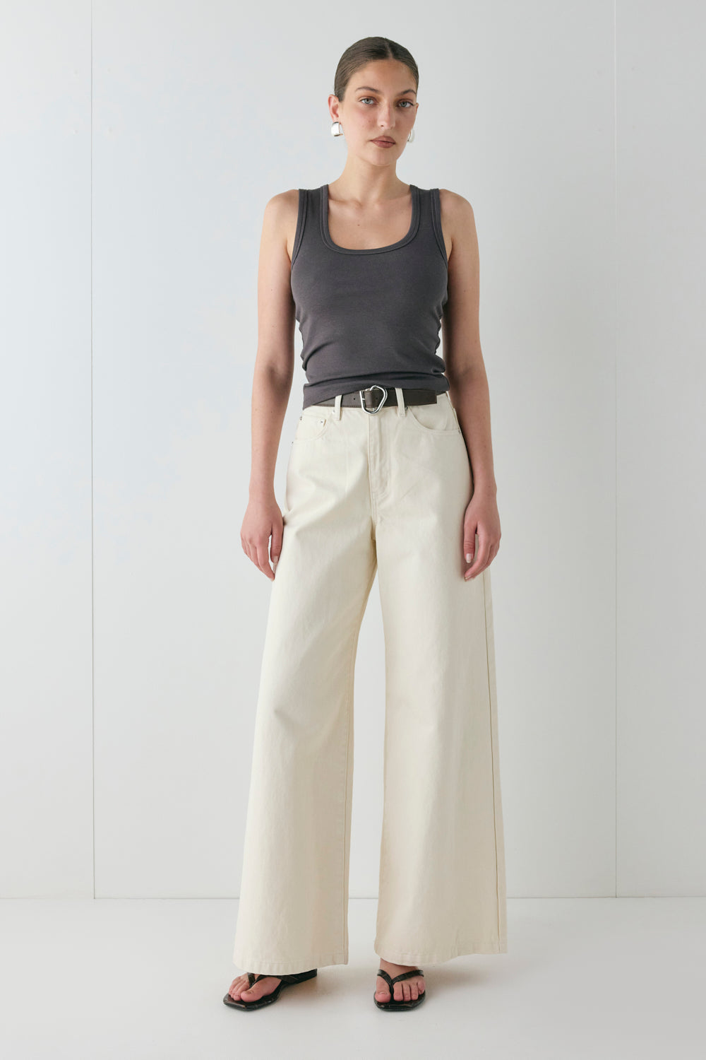 Aston Denim Jeans Cream