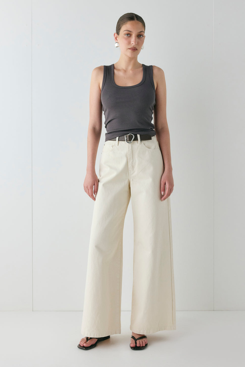 Aston Denim Jeans Cream