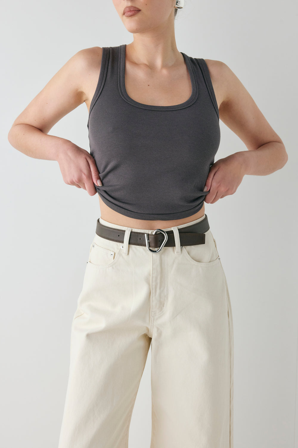 Aston Denim Jeans Cream