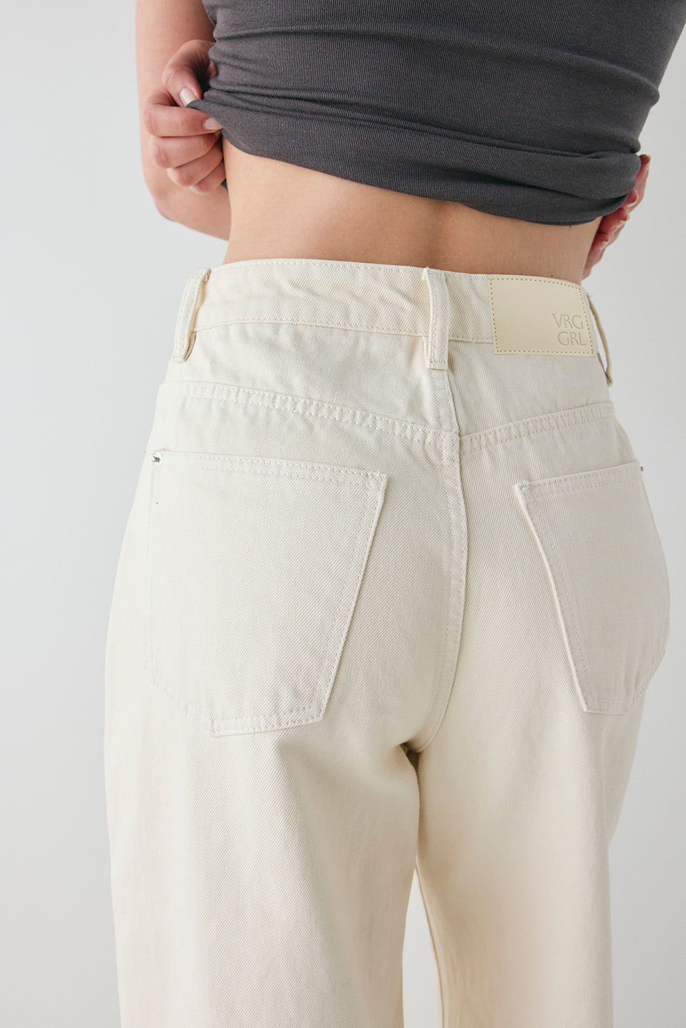 Aston Denim Jeans Cream