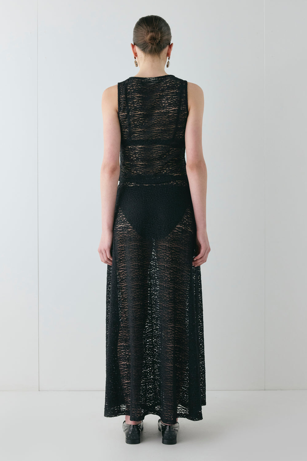 Jada Lace Maxi Skirt Black