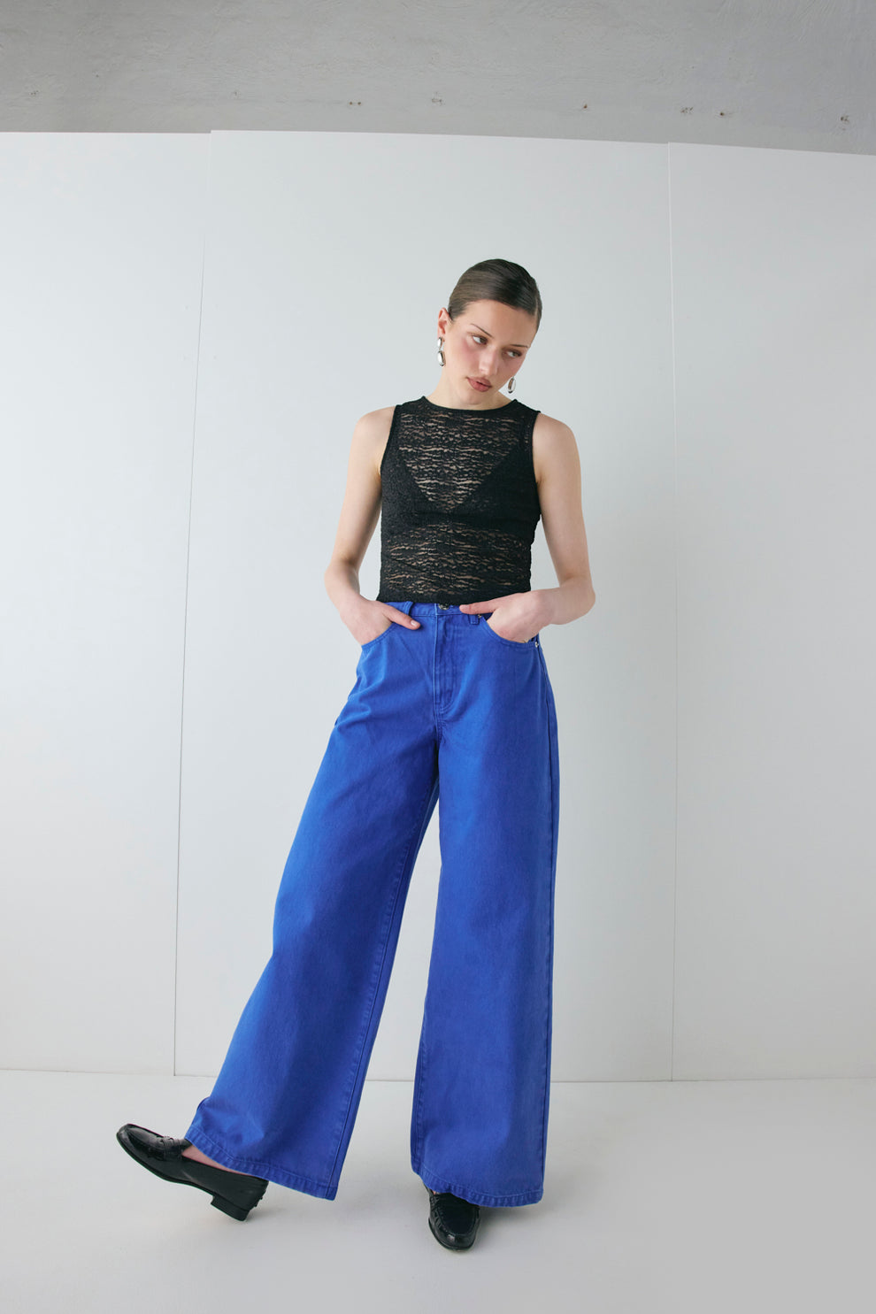 Alexis Lace Top Black