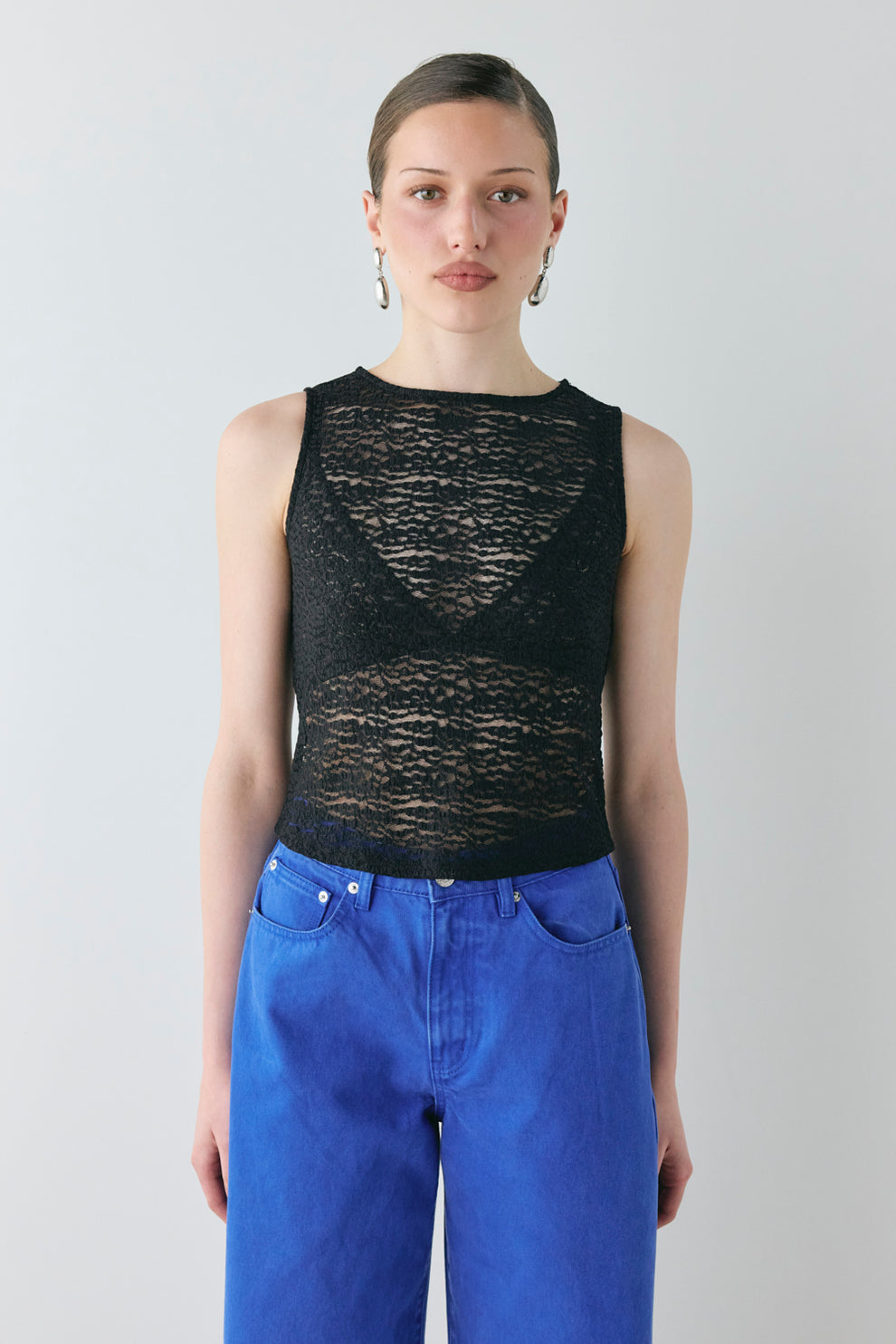 Alexis Lace Top Black