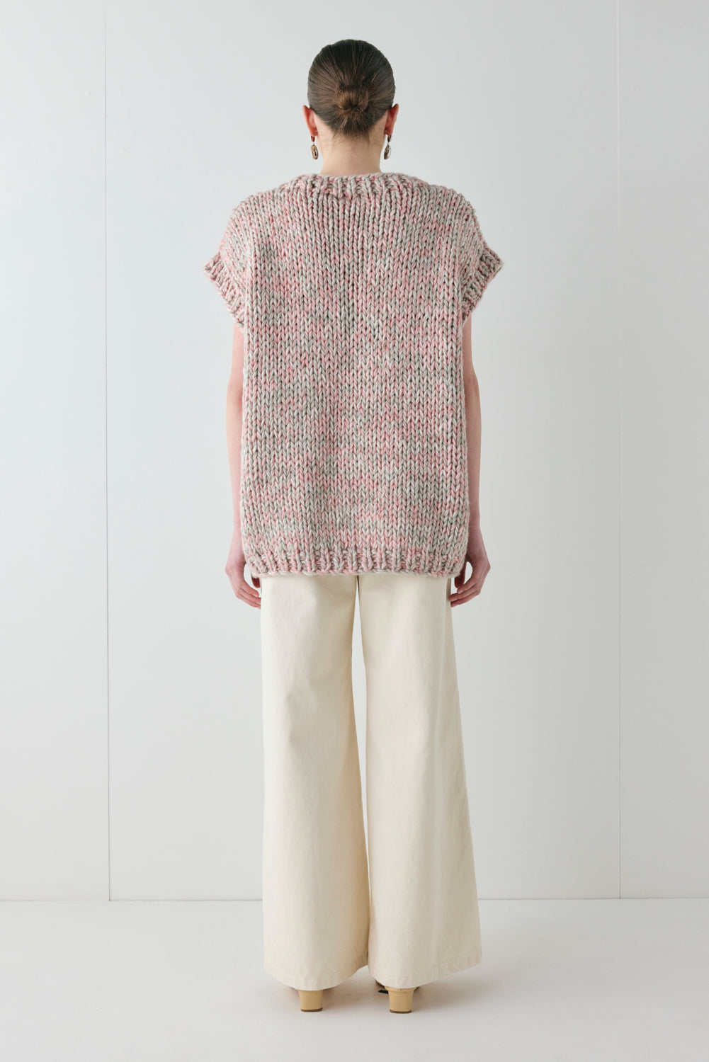 Bobbie Knit Tunic Vest Pink Marle