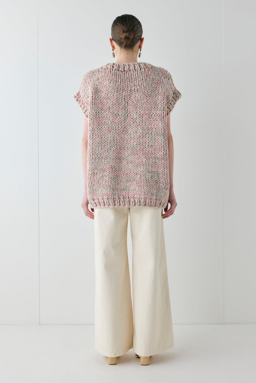 Bobbie Knit Tunic Vest Pink Marle