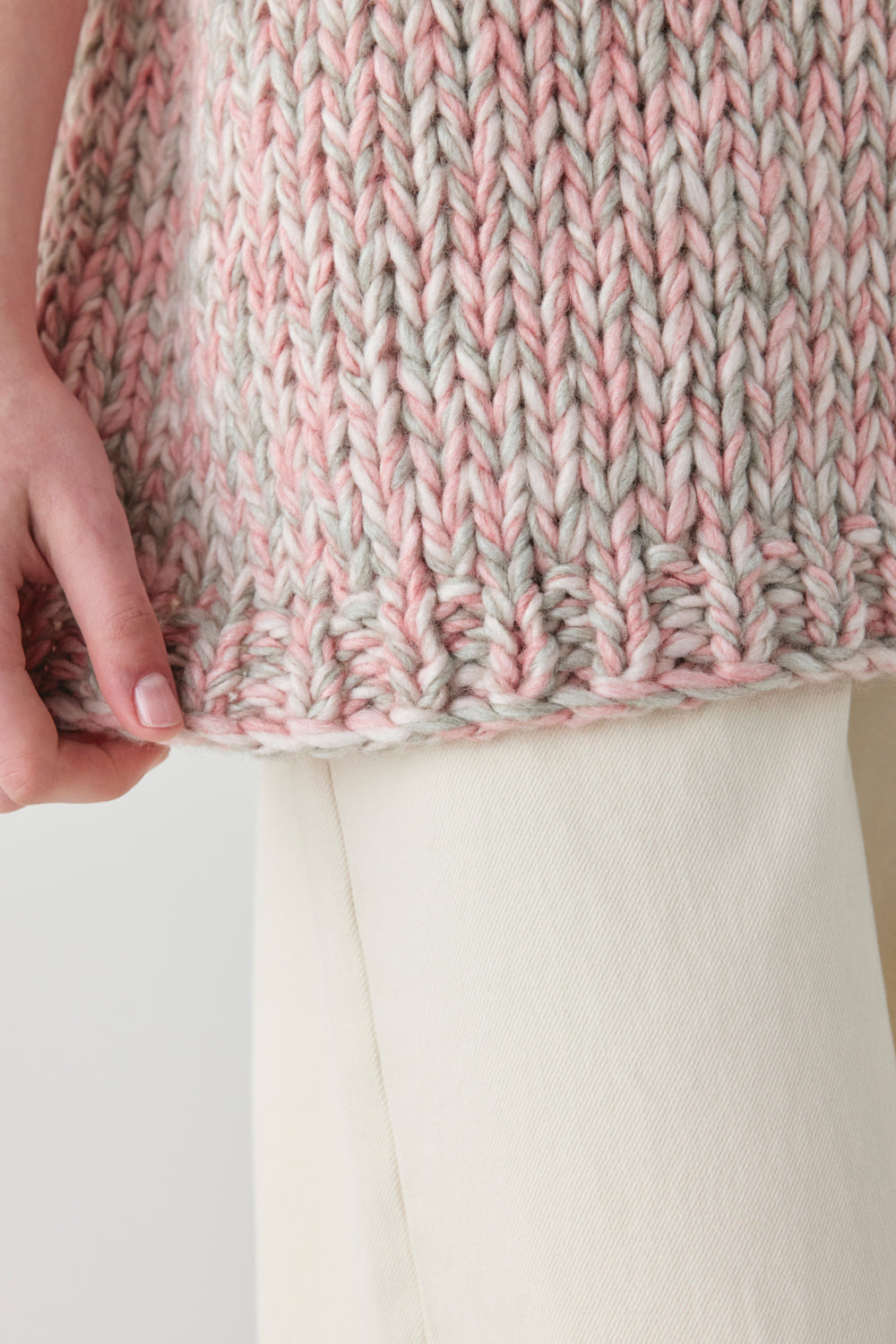 Bobbie Knit Tunic Vest Pink Marle