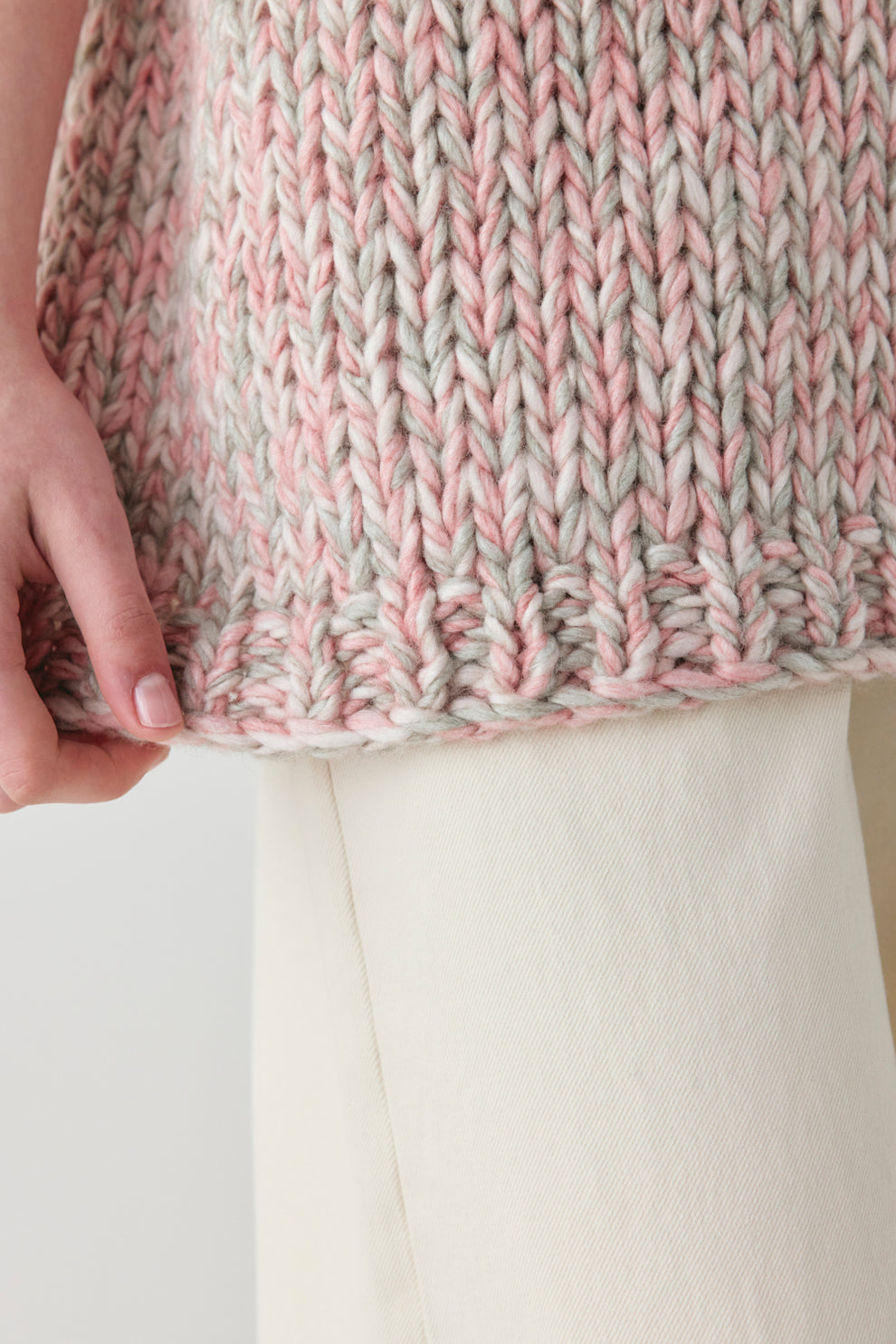 Bobbie Knit Tunic Vest Pink Marle