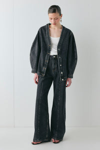 Vivien Denim Jacket Washed Black