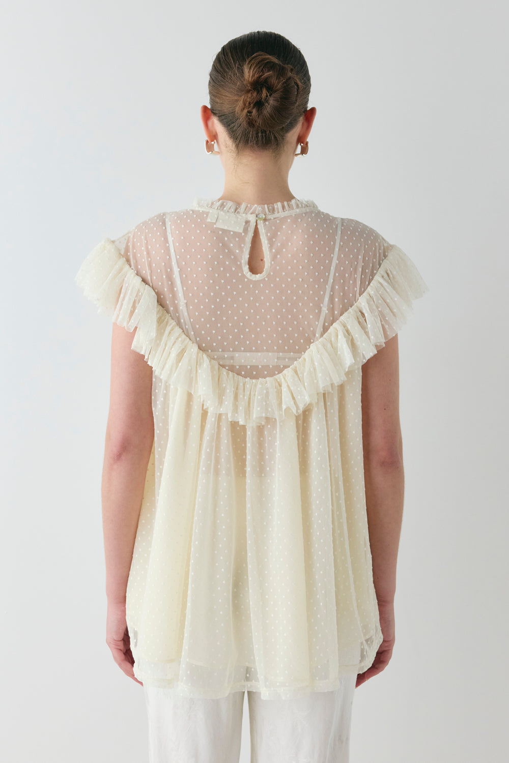 Viola Sheer Tunic Cream