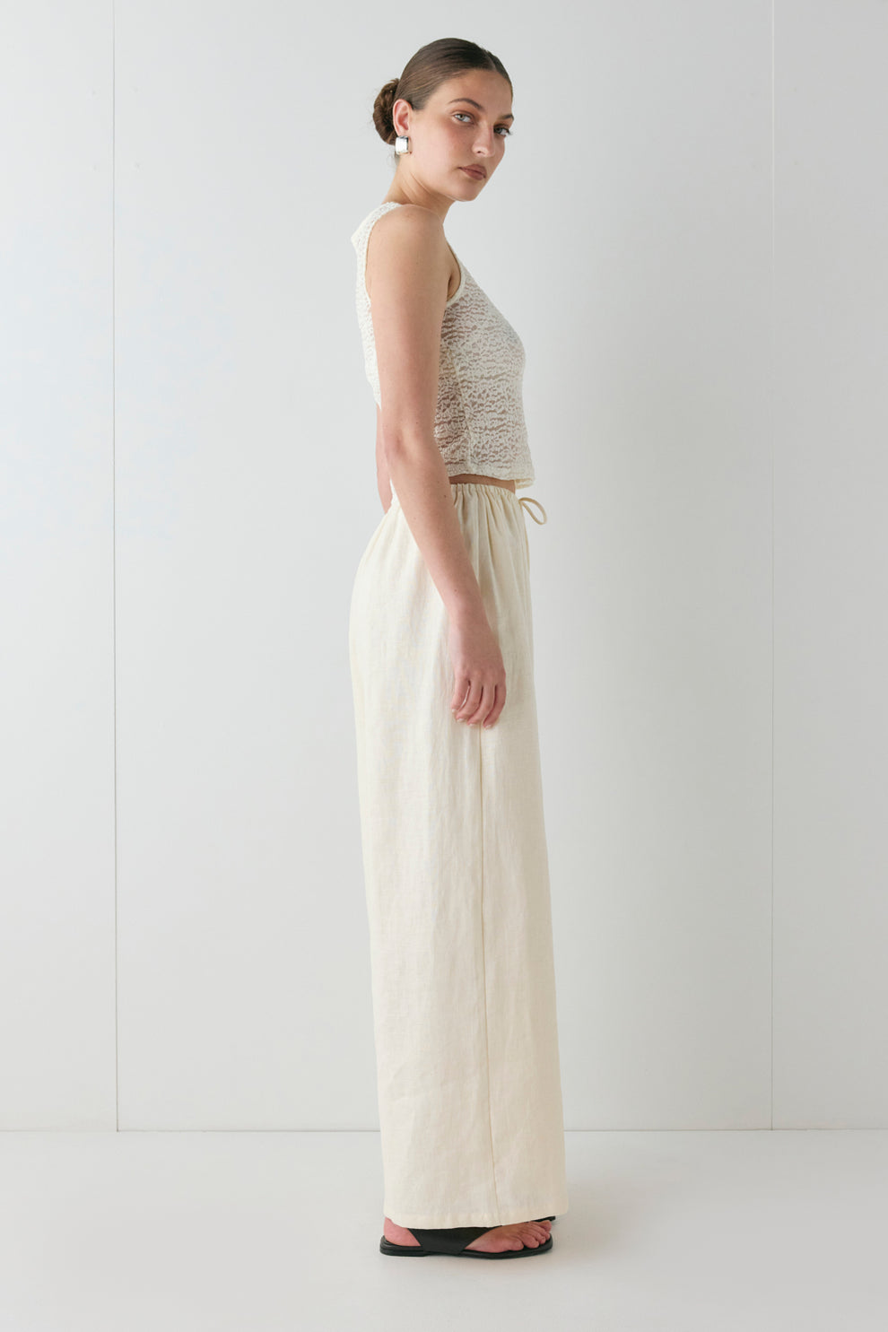 Raya Linen Pants Cream