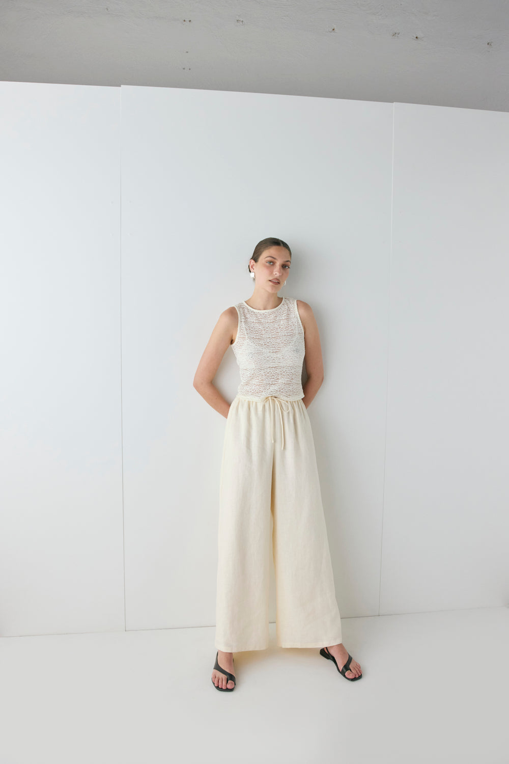 Raya Linen Pants Cream