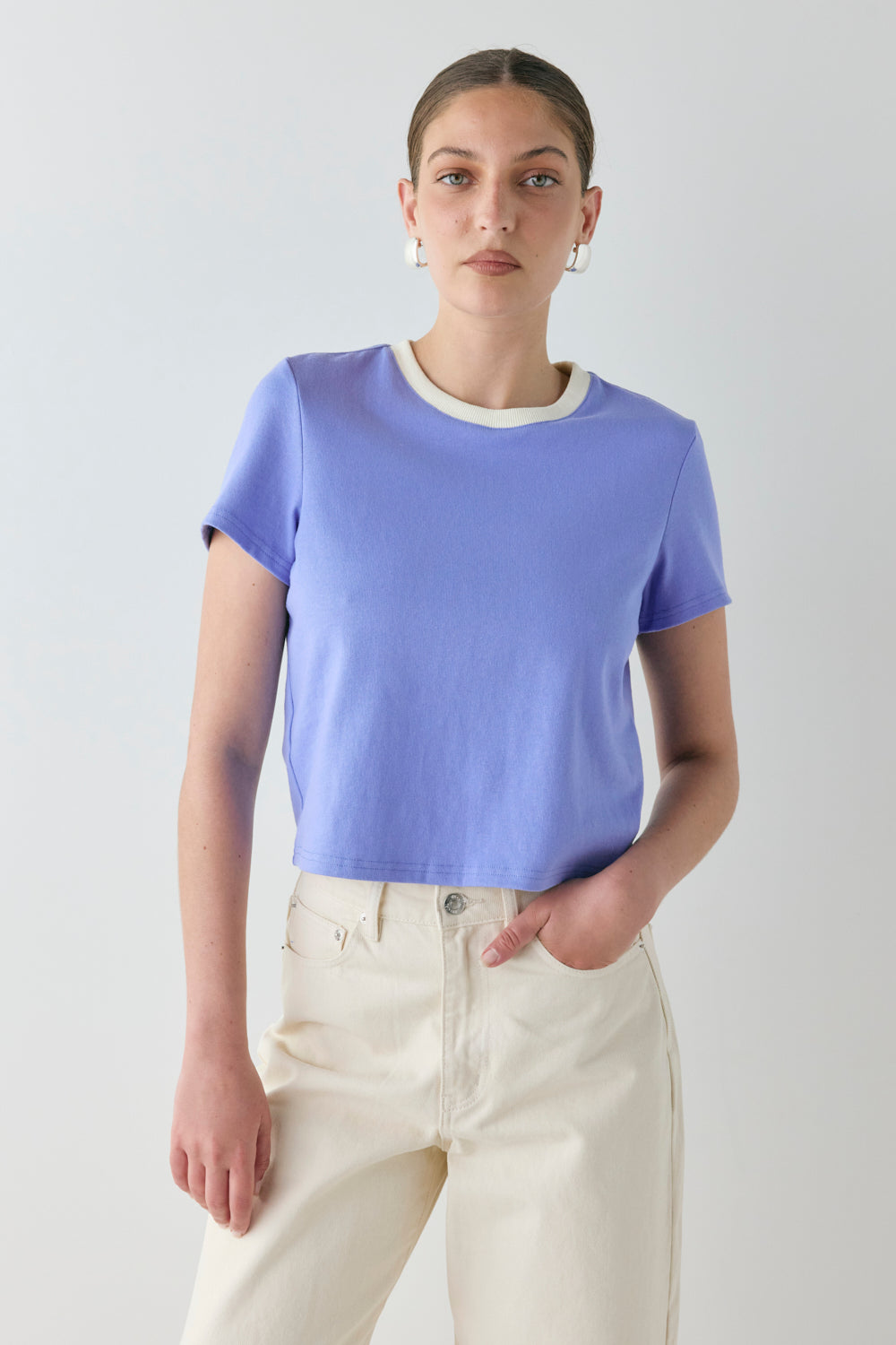 Lennox Tee Cornflower - size:Kailee:AU 6 / US 2