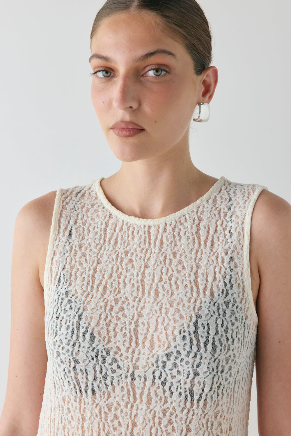 Estelle Lace Midi Dress Cream