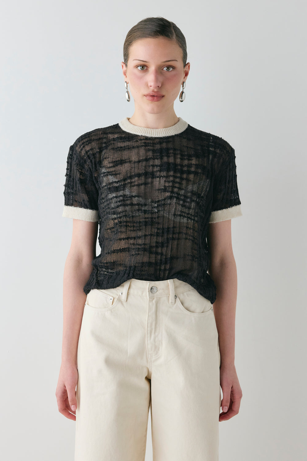 Elvi Knit Top Black - size:Sophia:S
