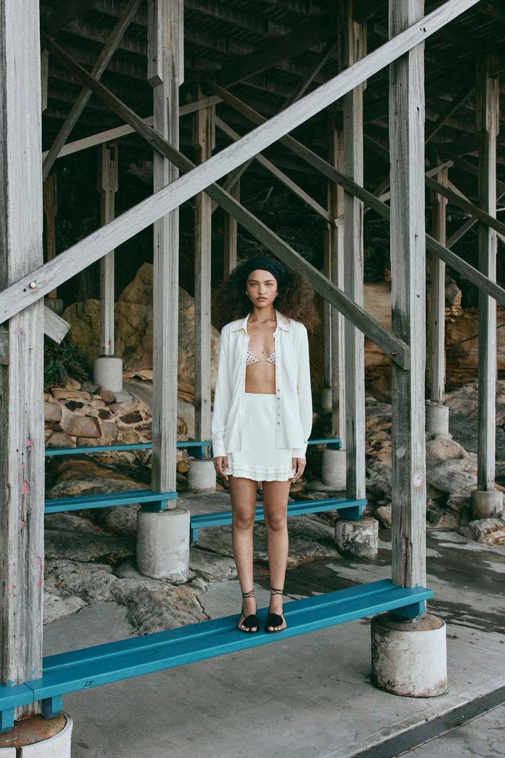 Penelope Mini Skirt Cream