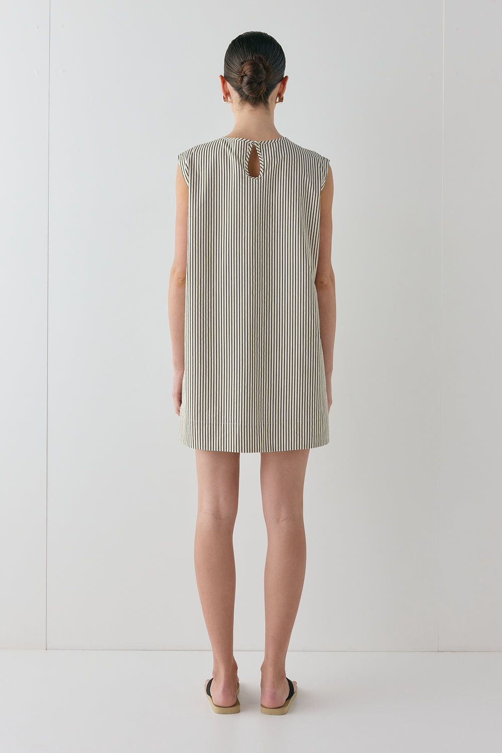 Yuri Mini Dress Black Stripe