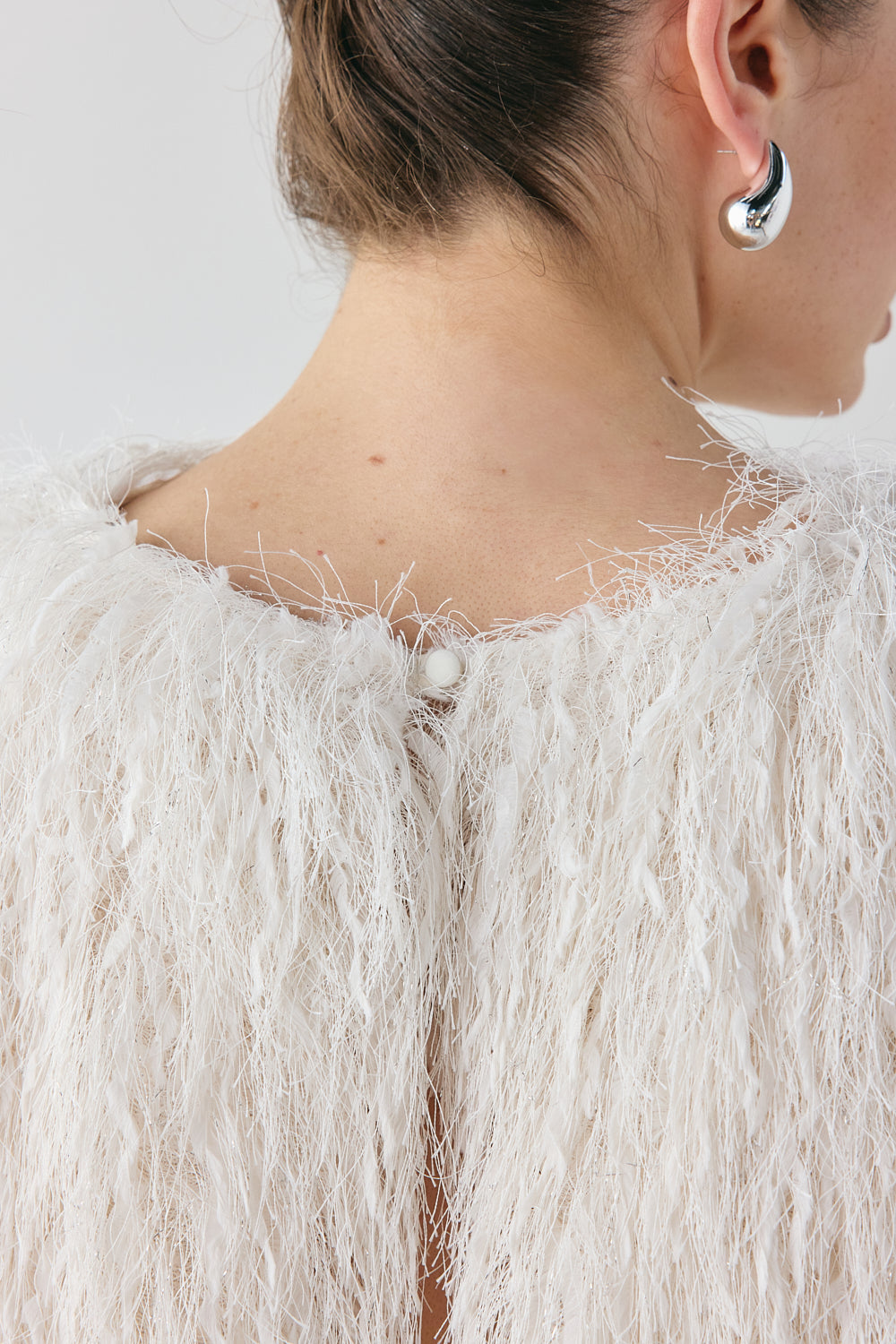 Vivia Fringe Top White