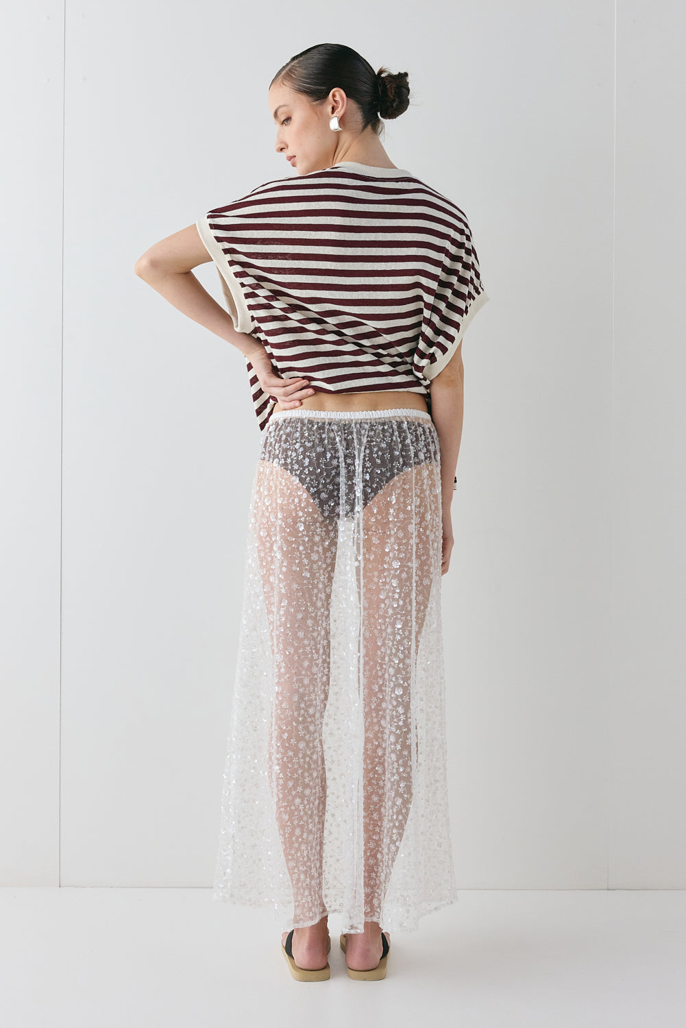 Daisy Sequin Maxi Skirt