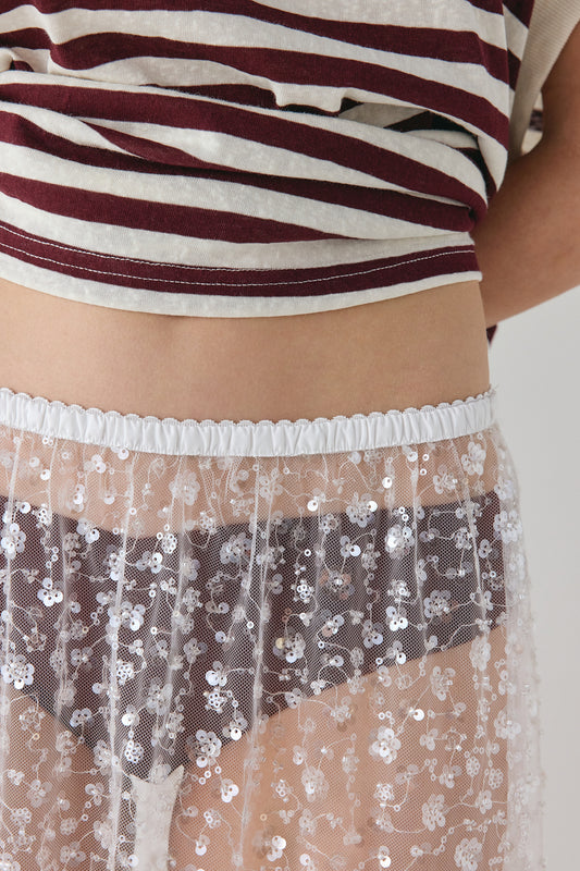 Daisy Sequin Maxi Skirt - size:MC:AU 6 / US 2