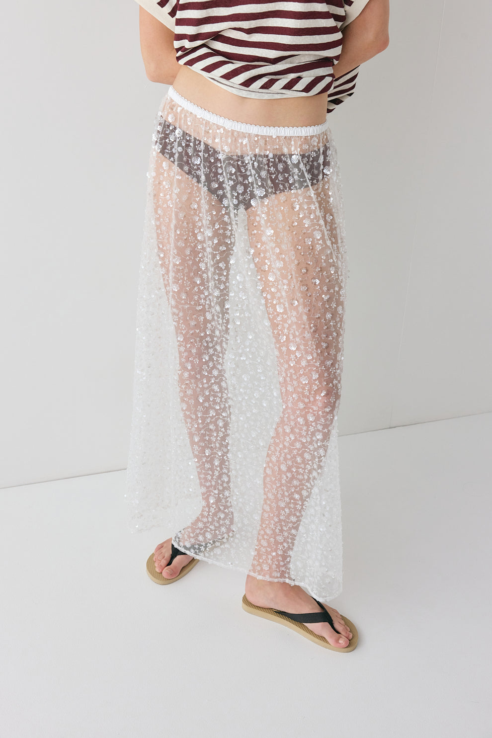 Daisy Sequin Maxi Skirt