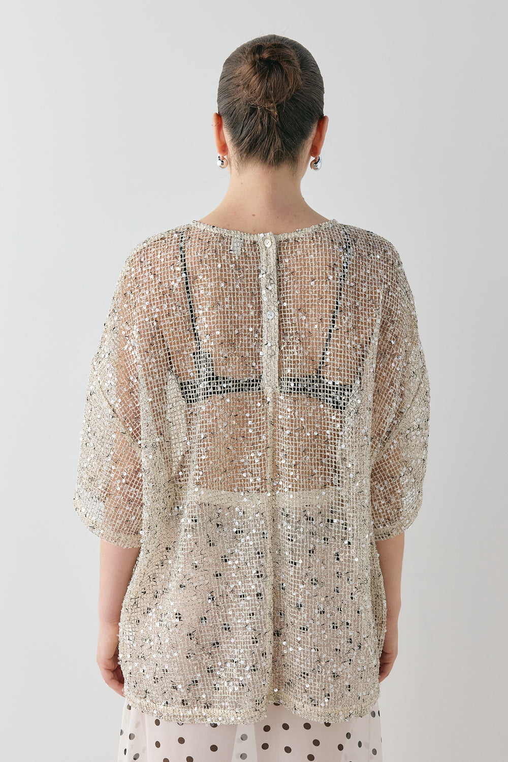 Arden Sequin Top Cream
