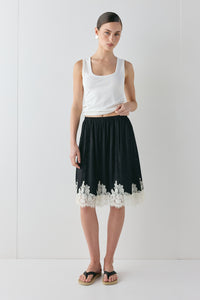 Thea Lace Skirt Black