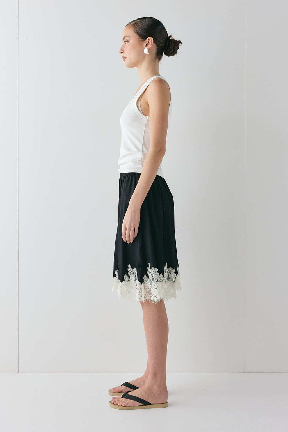 Thea Lace Skirt Black