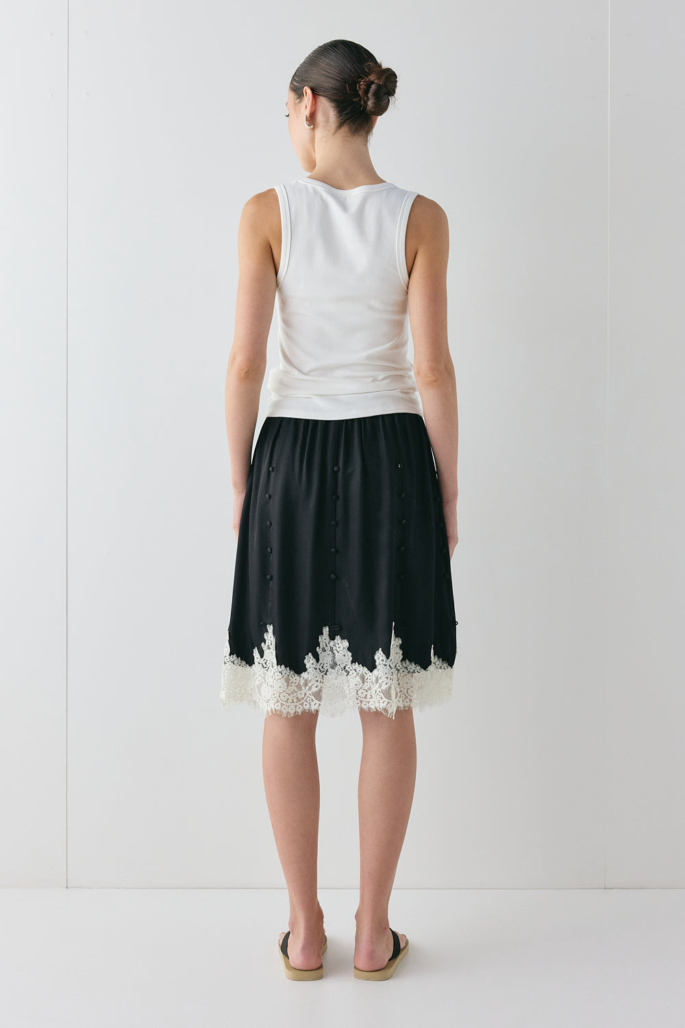 Thea Lace Skirt Black