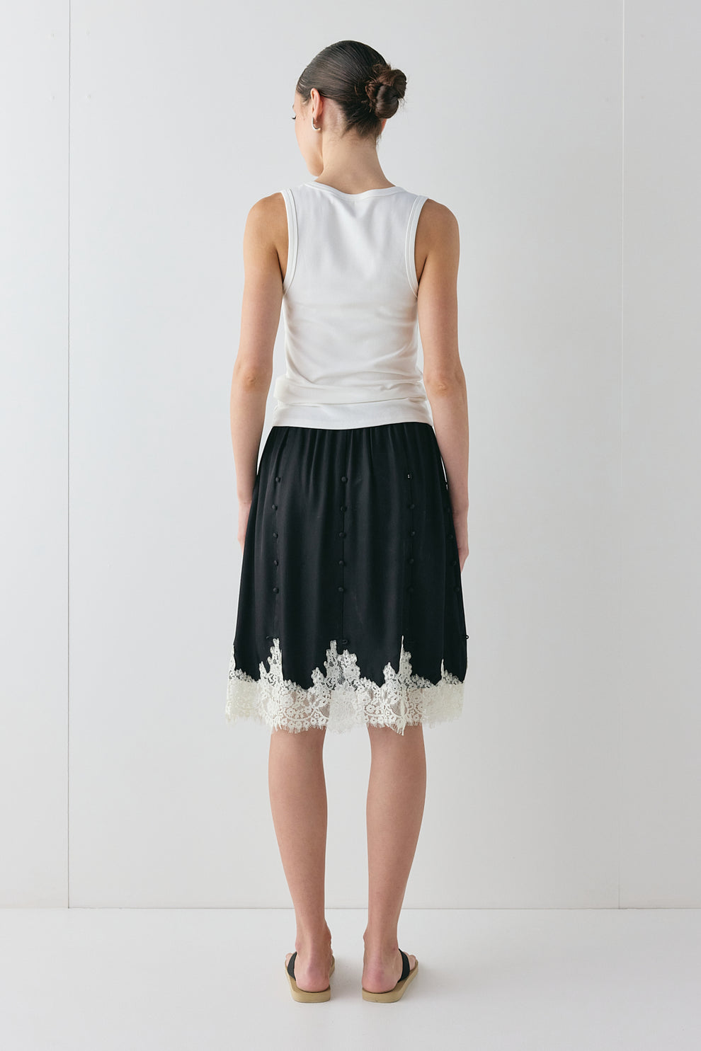Thea Lace Skirt Black