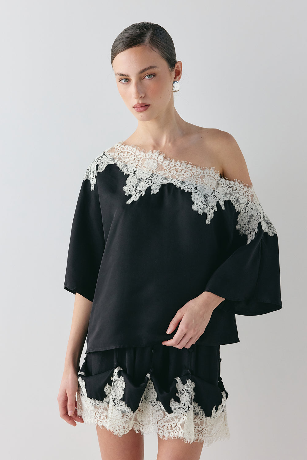 Miette Lace Top Black