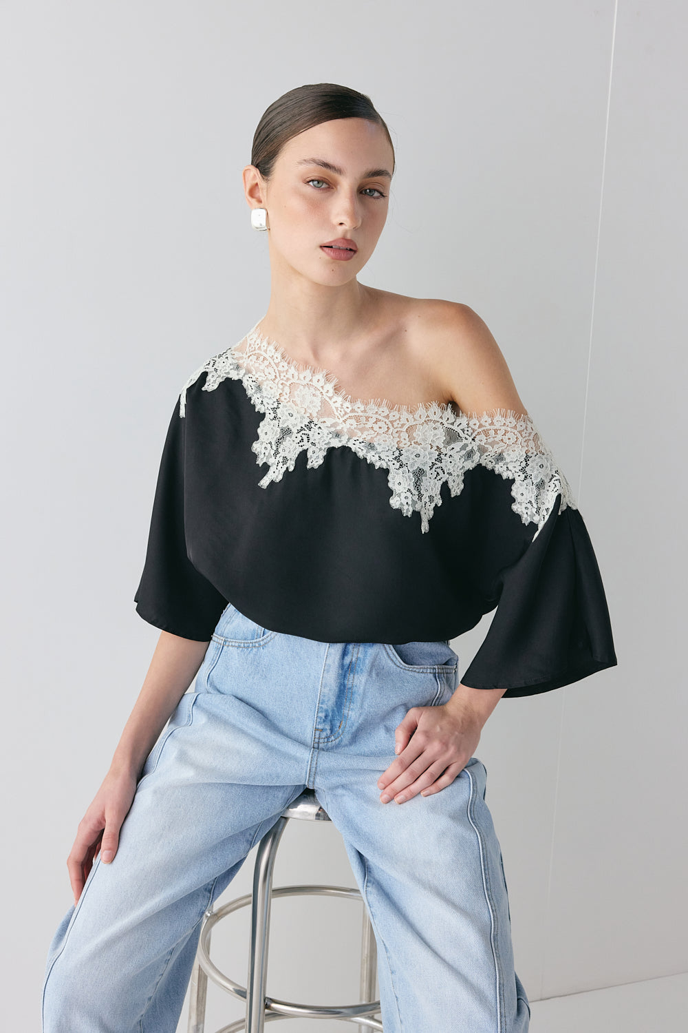 Miette Lace Top Black