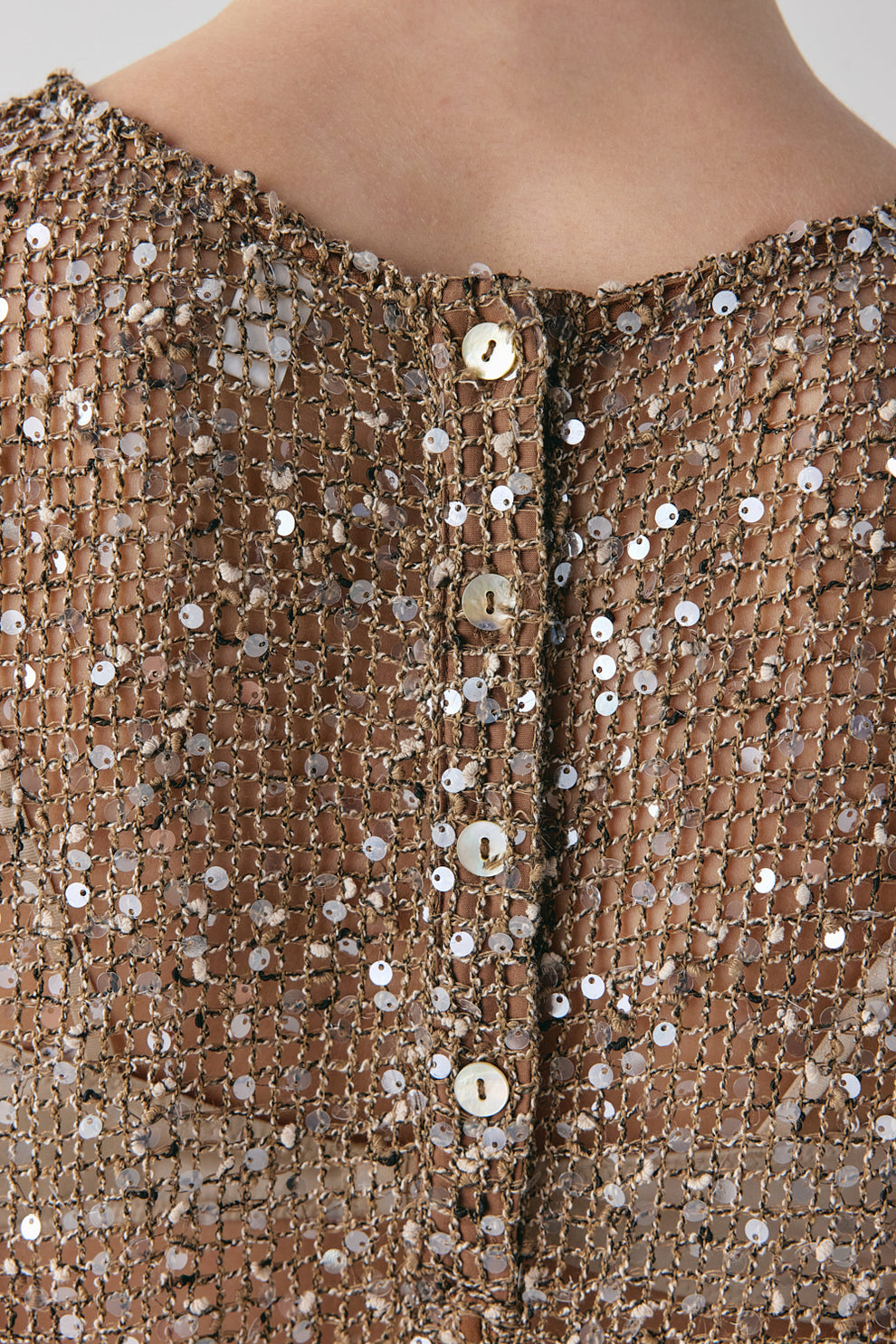 Ivette Sequin Midi Dress Mocha VRG GRL Ivette Sequin Midi Dress Mocha VRG GRL