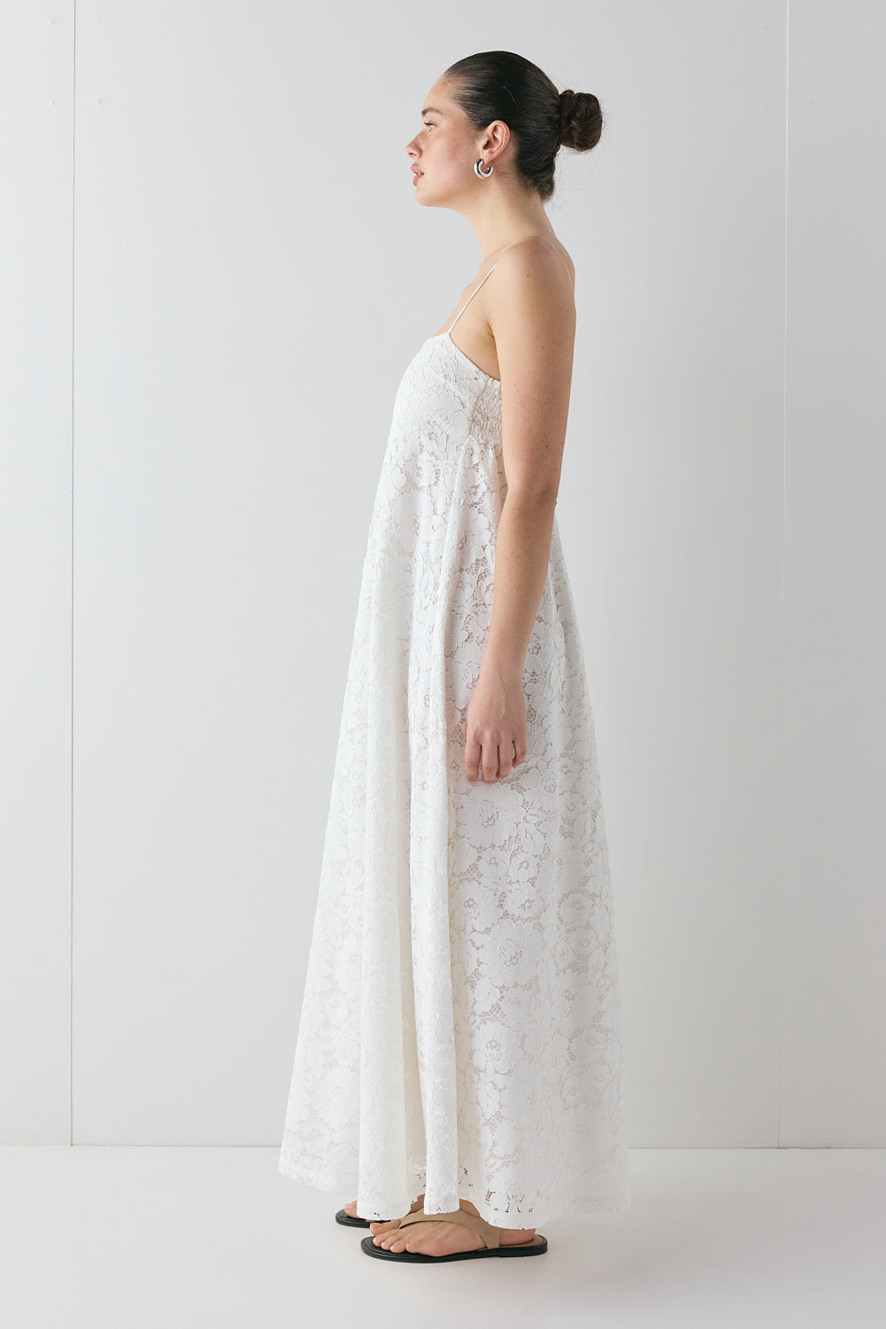 Bianca Lace Maxi Dress White