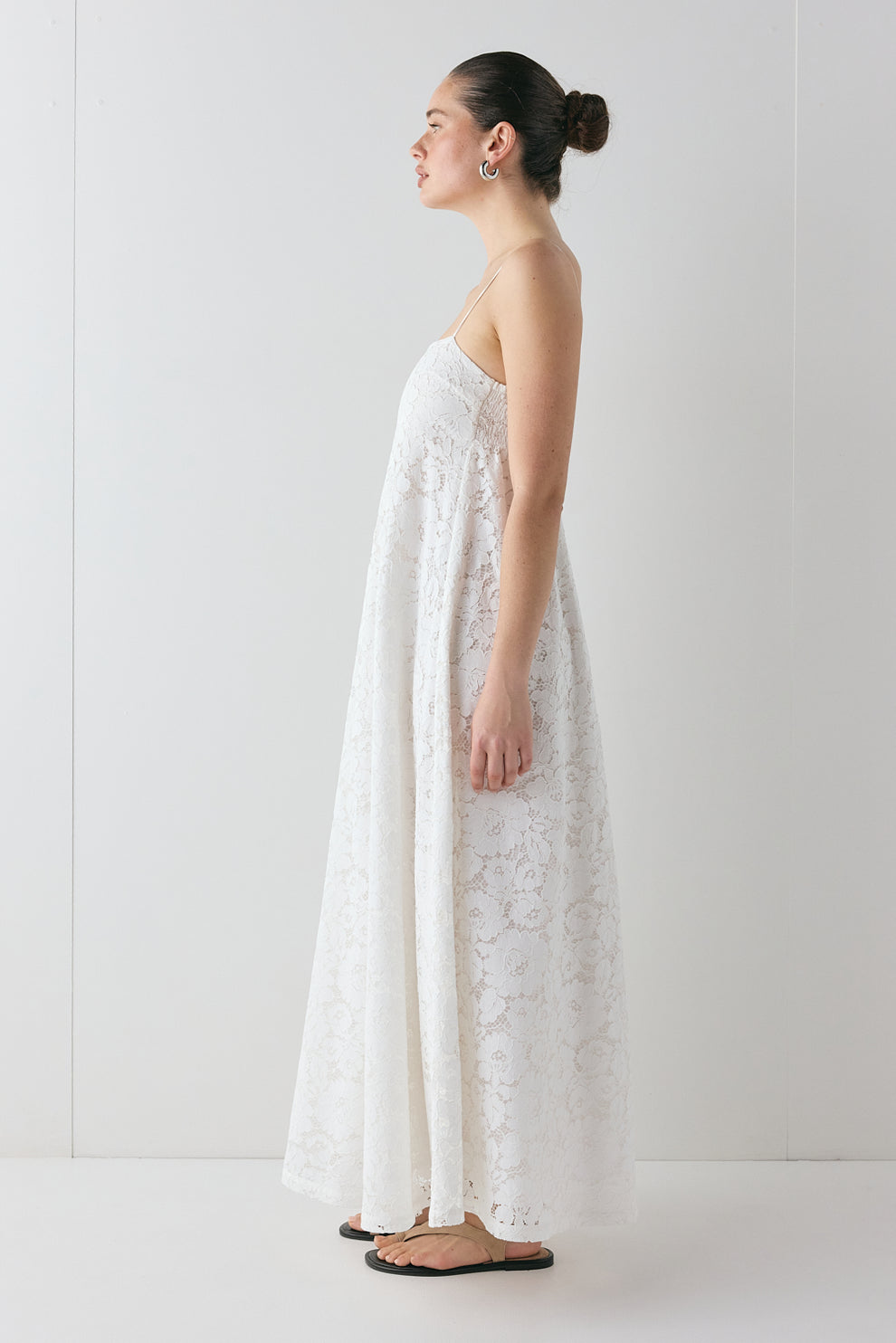 Bianca Lace Maxi Dress White