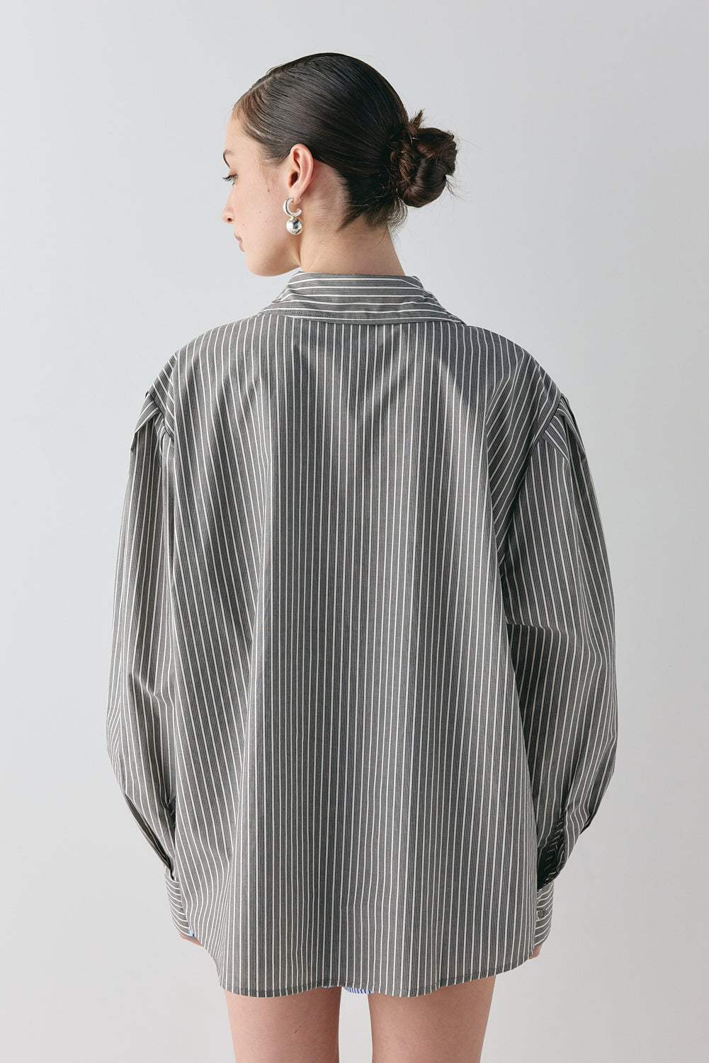 Tully Shirt Charcoal Stripe