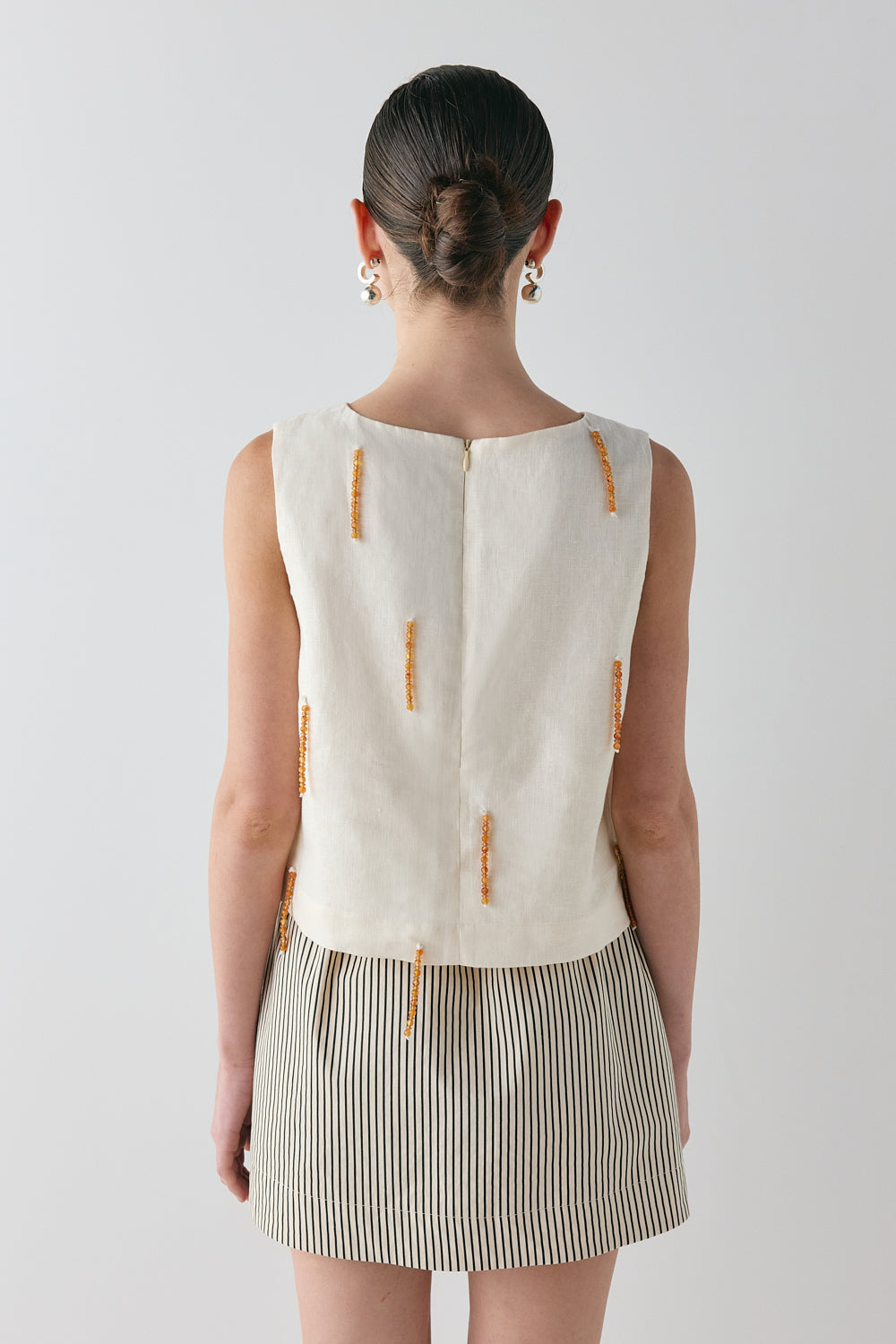 Siena Linen Top Cream