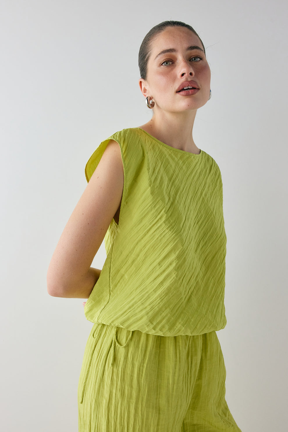 Zina Top Lime