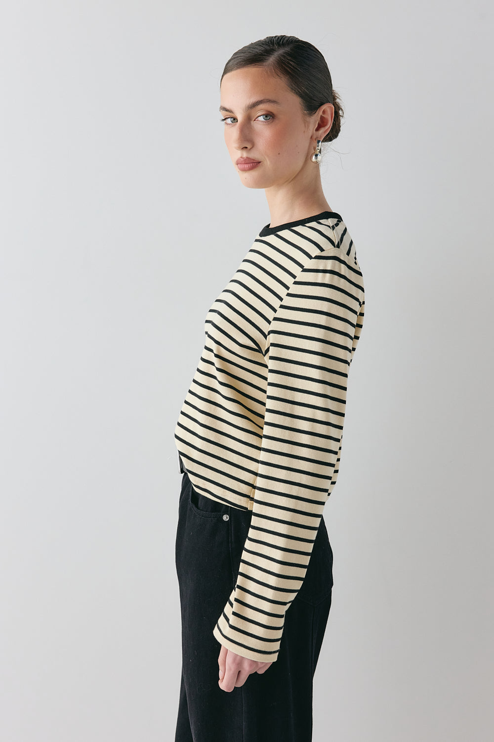 Max Top Black Stripe