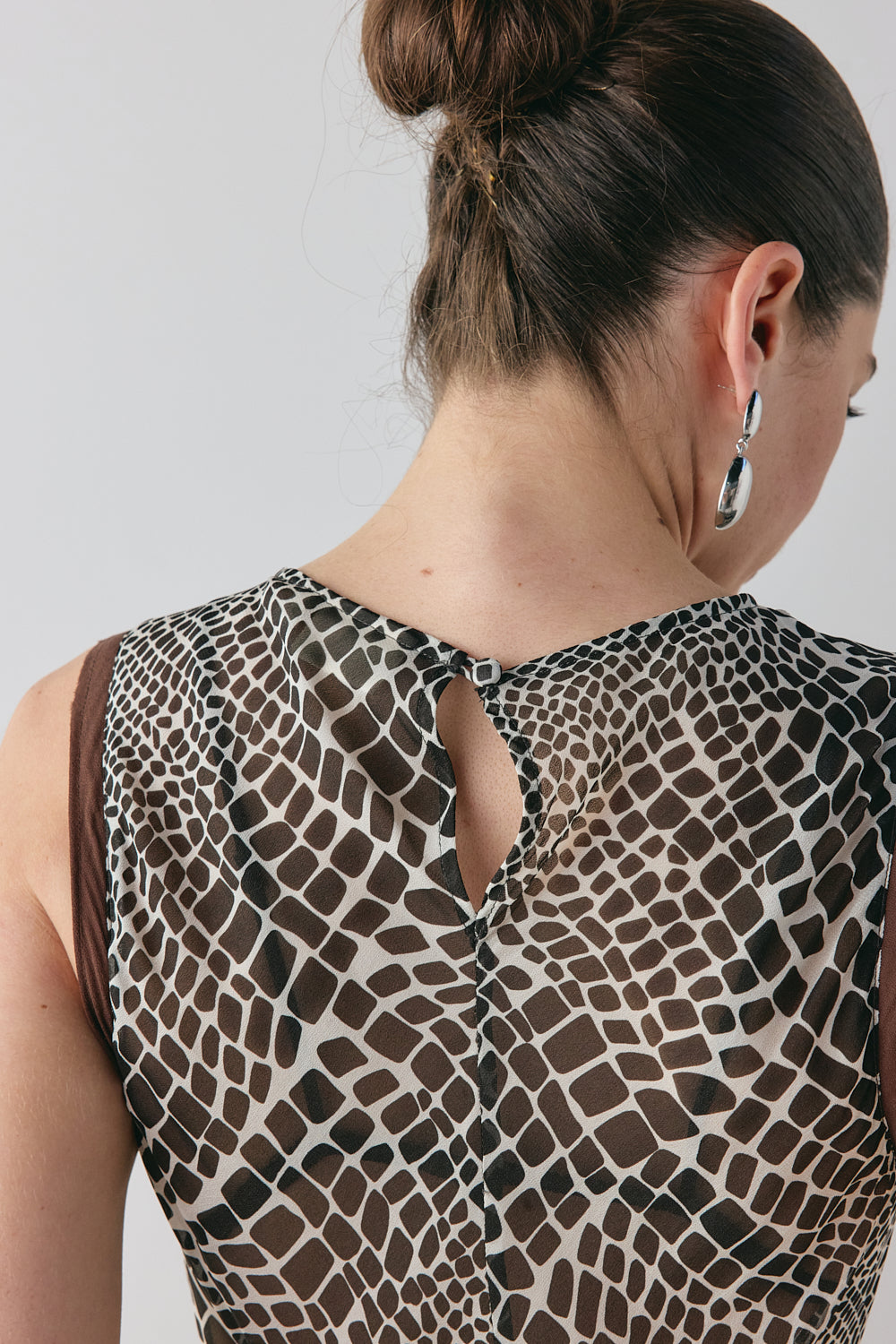 Blanco Sheer Maxi Dress Croc